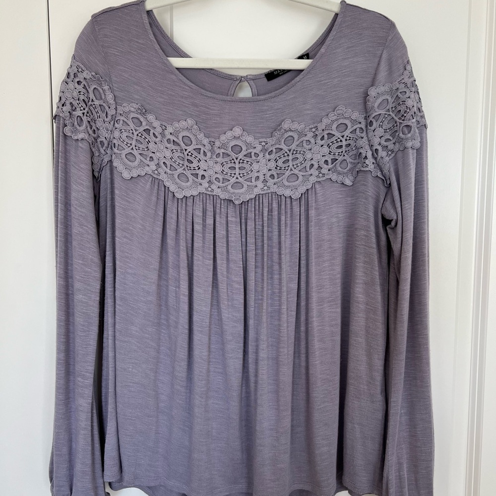 Max Jeans Crochet Lace Blouse Top – Size Medium